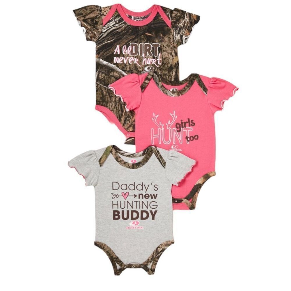 1F. Mossy Oak 3 Piece Bodysuit